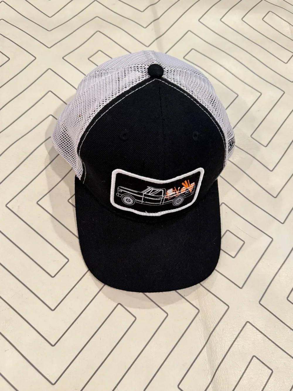 Baseballism Black Patch Front Trucker Hat